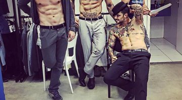 Nicolas Prattes, Lucas Lucco e Felipe Titto exibem seus tanquinhos - Foto: Reprodução/Instagram