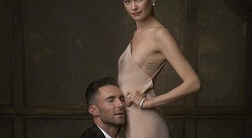 A modelo Behati Prinsloo com o marido Adam Levine - Foto: Reprodução/ Instagram