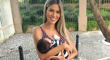 Ex-BBB Adriana Sant’Anna está sofrendo para amamentar o filho - Foto: Reprodução/ Instagram
