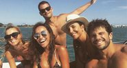 Carolina Dieckmann, Sabrina Sato, Ivete Sangalo e Duda Nagle em passeio de barco em Miami - Foto: Reprodução/Instagram