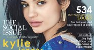 Kylie Jenner na capa da edição britânica da revista Glamou - Foto: Reprodução/Instagram