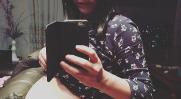 Jiang Pu mostra barriga de gravidez - Foto: Reprodução/Instagram