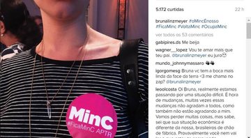 Bruna Linzmeyer protesta contra decisão do Governo de extinguir o Ministério da Cultura - Foto: Reprodução/Instagram
