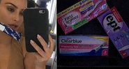 Kim Kardashian fez testes de gravidez dentro de avião após ataque de pânico - Foto: Reprodução/ Snapchat