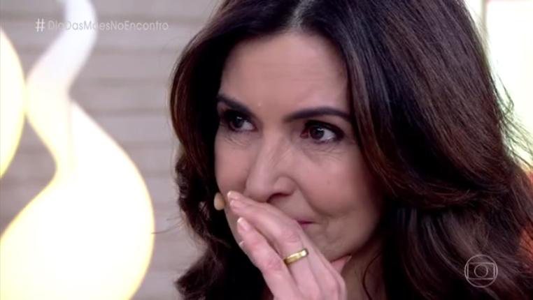 Fátima Bernardes se emociona com homenagem dos filhos - Foto: Reprodução/TV Globo