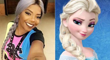 Ludmilla mudou o visual e os fãs disseram que ela está parecida com Elsa - Foto: Reprodução/ Instagram e Divulgação