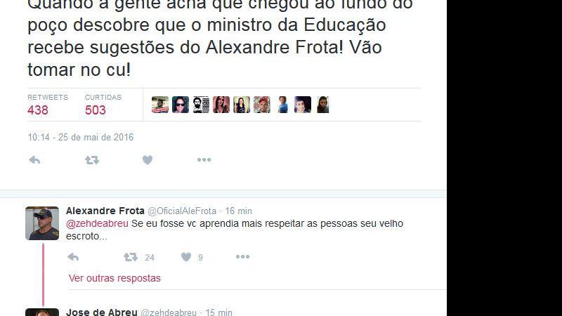 Alexandre Frota e José de Abreu voltam a trocar farpas nos redes sociais - Foto: Reprodução/ Instagram/ Twitter