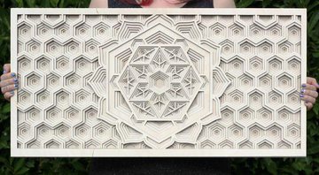 Robyn e Keenan McCune criam mandalas usando formas geométricas encontradas na natureza - Foto: Robyn McCune e Keenan McCune