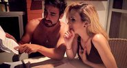 Gabriel e Tatá Werneck estudando texto juntos - Foto: Reprodução/ Instagram