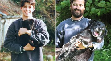 Gordon Delacroix e seu cachorro Birdy 15 anos depois - Foto: Gordon Delacroix