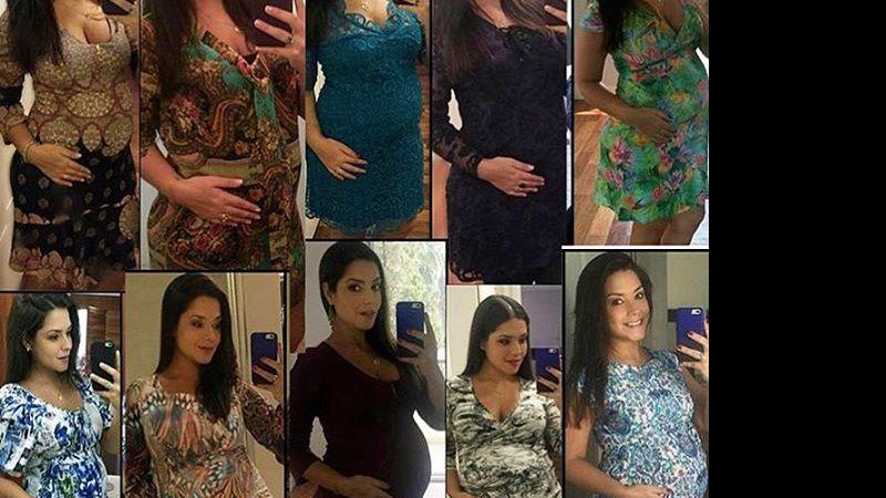 Thais Fersoza mostra montagem de fotos de sua gravidez - Foto: Reprodução/Instagram