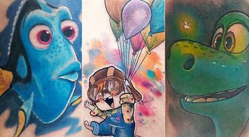 Fãs mostram suas tatuagens inspiradas em filmes da Disney/Pixar - Foto: Reprodução