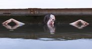 O havaiano Sean Yoro faz pinturas que interagem com a água - Foto: Sean Yoro
