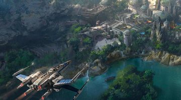 Imagem conceito da expansão Star Wars Land - Foto: Disneyland Park/ Divulgação
