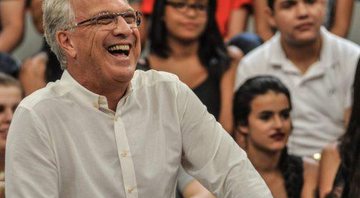 Pedro Bial em sua participação no Altas Horas - Foto: TV Globo/ Reinaldo Marques