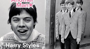 Harry Styles na capa da revista Another Man e Mick Jagger - Foto: Divulgação/ Reprodução/ Instagram