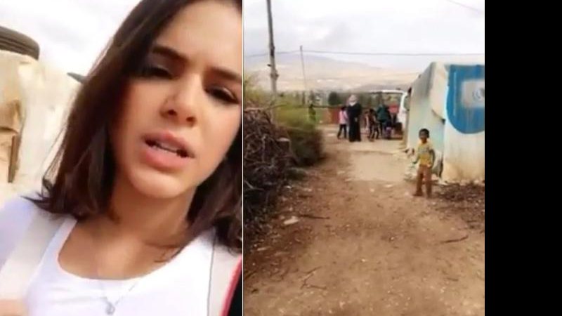 Bruna Marquezine visita assentamento no Líbano - Foto: Reprodução/ Instagram