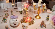 A decoração das mesas do casamento de Ty Junemann e Ashley Idema foi inspirada em clássicos da Disney - Foto: Degrees North Images