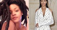 Rihanna com novo visual, e o antigo - Foto: Reprodução/ Instagram