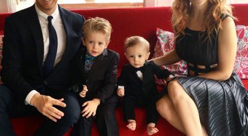 Michael Bublé comemora aniversário de três anos de Noah, com Elias e a mulher Luisana Lopilato - Foto: Reprodução/ Instagram
