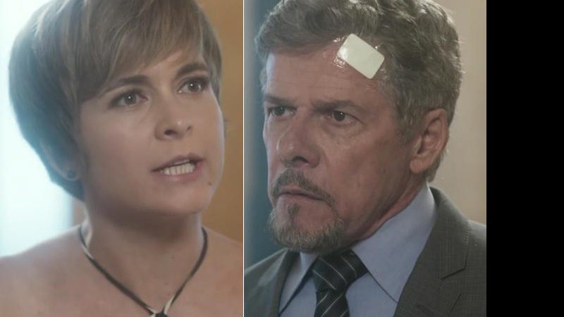 Helô e Tião discutem feio e ela pede o divórcio - Foto: TV Globo