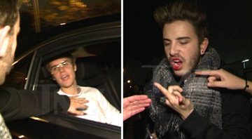 Kevin se aproximou de Justin Bieber e levou um soco do cantor - Foto: Reprodução/ TMZ