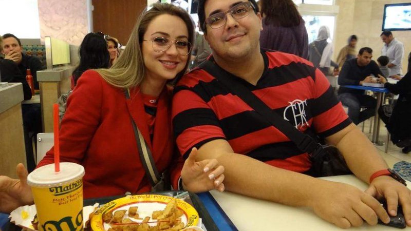Manuella Vieira e o ex-marido, o apresentador André Marques - Foto: Reprodução/ Facebook