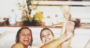Vera Fischer e Carolina Dieckmann na novela Laços de Família – (2000) – Foto: Reprodução/ Instagram