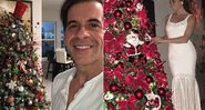 Leandro Hassum e Giovanna Antonelli e suas árvores de Natal - Foto: Reprodução/ Instagram