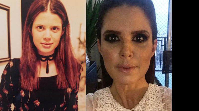 Mariana Kupfer relembra adolescência; à esquerda, aos 18 anos, e atualmente, aos 42 anos - Foto: Reprodução/ Instagram
