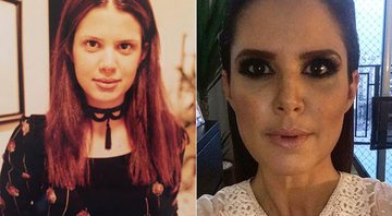 Mariana Kupfer relembra adolescência; à esquerda, aos 18 anos, e atualmente, aos 42 anos - Foto: Reprodução/ Instagram