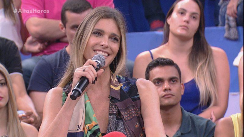 Fernanda Lima é uma das convidadas do Altas Horas que vai ao ar neste sábado (21/01) - Foto TV Globo/ Ramón Vasconcelos