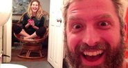 Ken Ferguson costuma brincar durante o banho na casa de desconhecidos - Foto: Reprodução/ Instagram