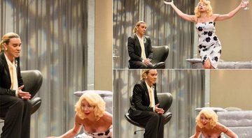 André Gonçalves e Danielle Winits na peça Depois do Amor, um encontro com Marilyn - Foto: Divulgação
