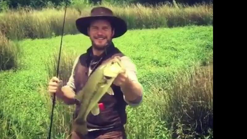 Chris Pratt relembra pescaria nos bastidores do filme “Sete Homens e um Destino” - Foto: Reprodução/ Instagram