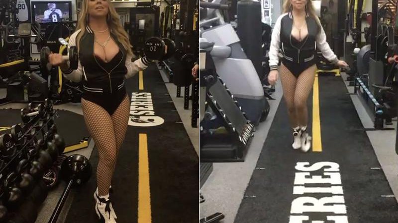 Mariah Carey posa para ensaio com look desconfortável para malhar - Foto: Reprodução/ Instagram