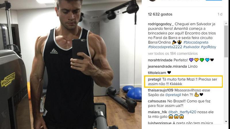 Rodrigo Godoy pegou firme na dieta e nos treinos - Foto: Reprodução/ Instagram
