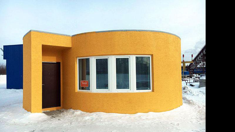 Casa construída com tecnologia de impressora 3D pela Apis Cor - Foto: Divulgação