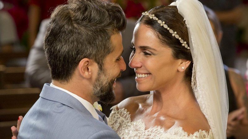 Alice (Giovanna Antoneli) vai se casar com Mario (Bruno Gagliasso) em Sol Nascente - Foto: TV Globo/ Felime Monteiro/ Gshow