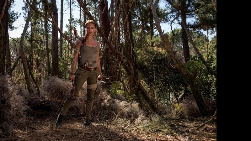 Alicia Vikander como Lara Croft em cena do filme Tomb Raider - Foto: Reprodução