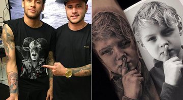 Neymar homenageia o filho, Davi Lucca, em nova tatuagem - Foto: Reprodução/ Instagram