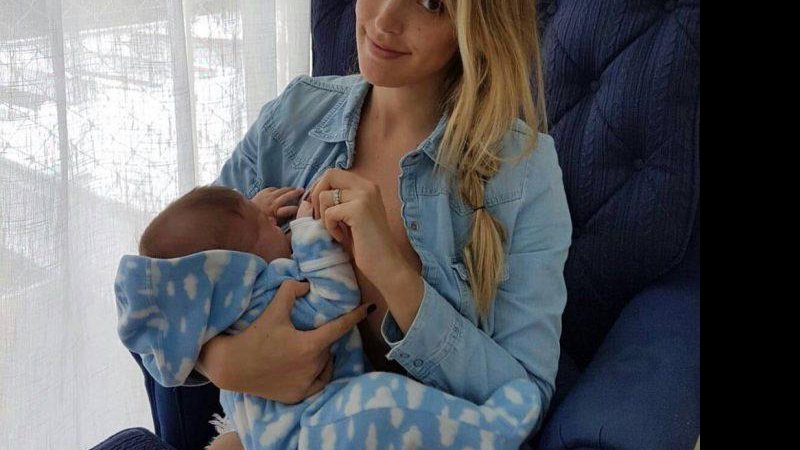 Rafa Brites e o pequeno Rocco, de 3 meses - Foto: Reprodução/ Instagram