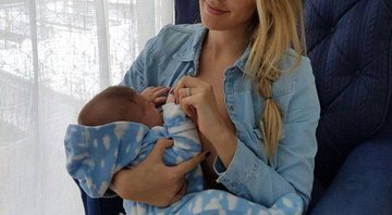 Rafa Brites e o pequeno Rocco, de 3 meses - Foto: Reprodução/ Instagram