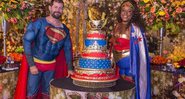 Cacau Protásio e o marido, Janderson Pires, na festa de 42 anos da atriz - Foto: Reprodução/ Instagram