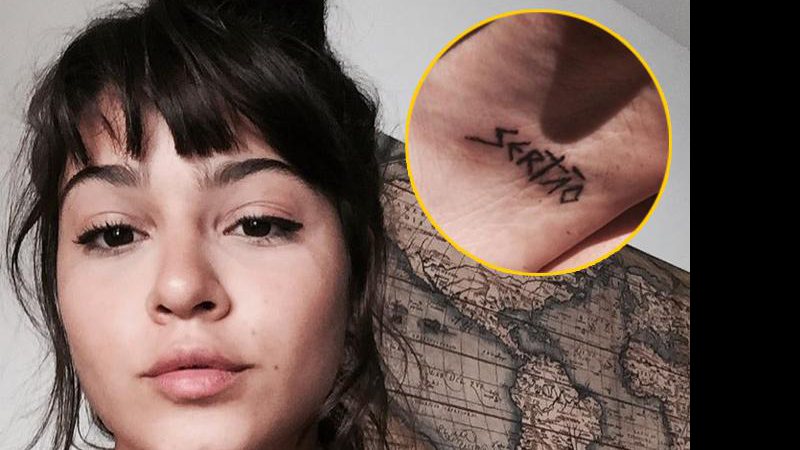 Giullia Buscacio tatuou a palavra “sertão” na sola do pé - Foto: Reprodução/ Instagram