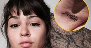 Giullia Buscacio tatuou a palavra “sertão” na sola do pé - Foto: Reprodução/ Instagram