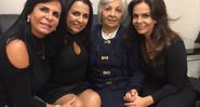 Gretchen com as irmãs, Yara e Sula Miranda, e a mãe, Maria José - Foto: Reprodução/ Instagram