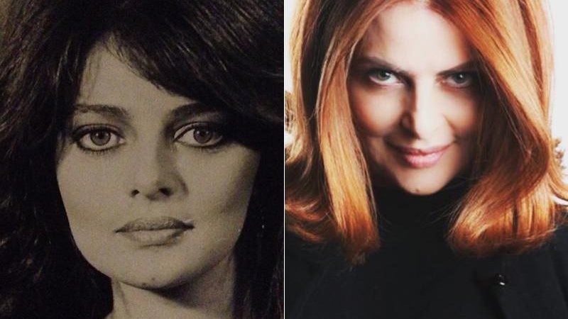 Sônia Lima aos 19 anos, quando começou na TV, e atualmente, aos 57 anos - Foto: Reprodução/ Instagram
