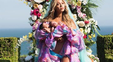 Beyoncé divulgou a primeira foto dos gêmeos, Sir e Rumi, nesta sexta-feira (14/07) - Foto: Reprodução/ Instagram