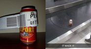 Dean despachou apenas uma lata de cerveja para Perth, na Austrália - Foto: Reprodução/ Facebook